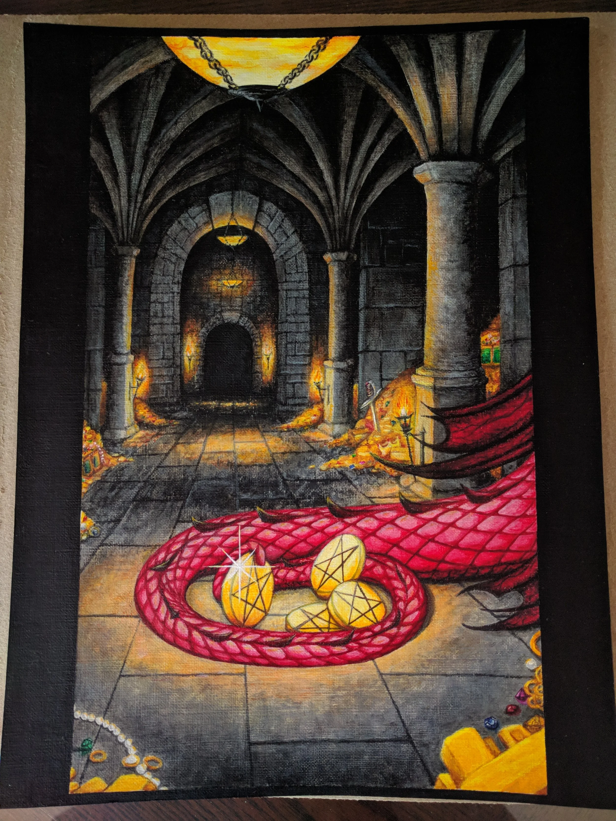 Four of Pentacles — Lisa Svingos Art